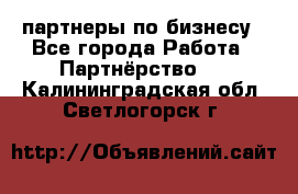 партнеры по бизнесу - Все города Работа » Партнёрство   . Калининградская обл.,Светлогорск г.